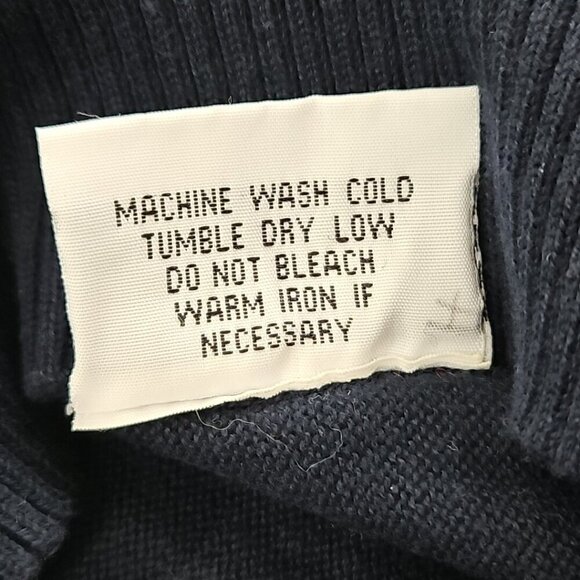 Evolution in Design Men's XL Button-Up Cardigan Navy Blue Long Sleeve NWT NEW - Picture 9 of 15